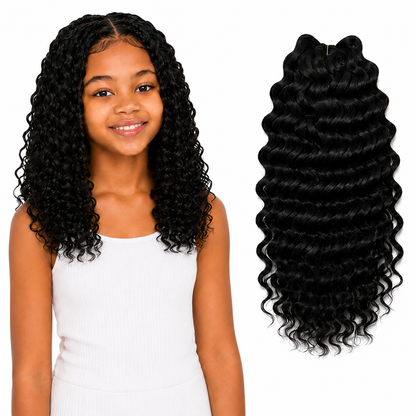 Kuknus Synthetic Baby Beach Curl Bulk 14"