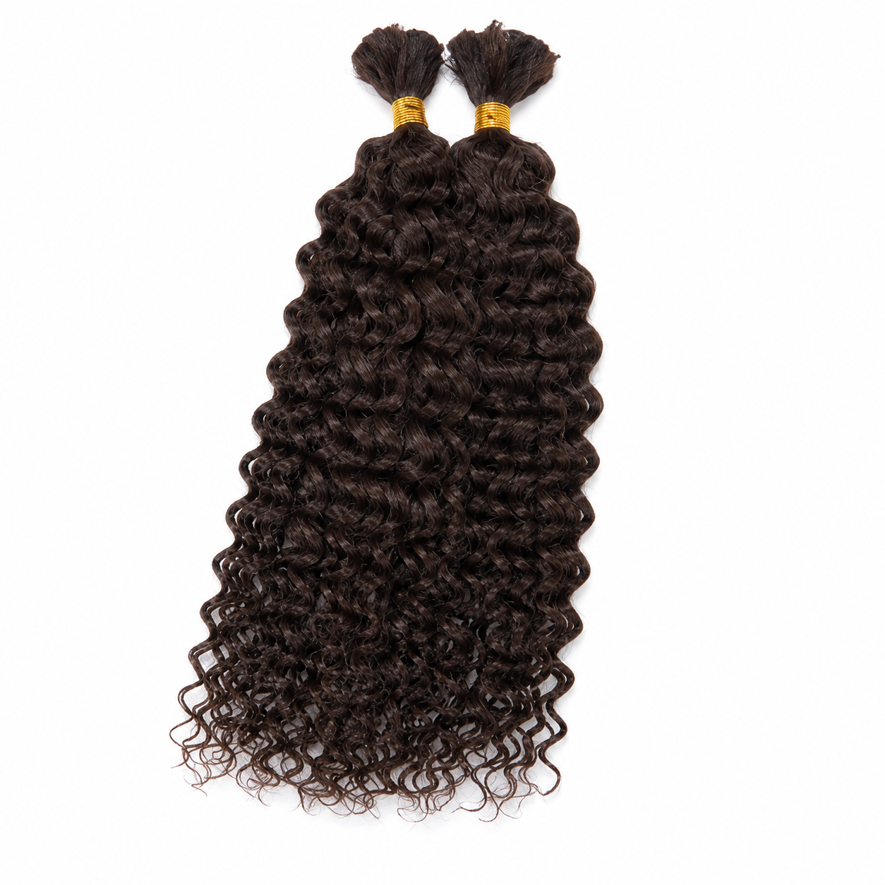 Kuknus Human Hair Blend Boho Water Wave Bulk 22"