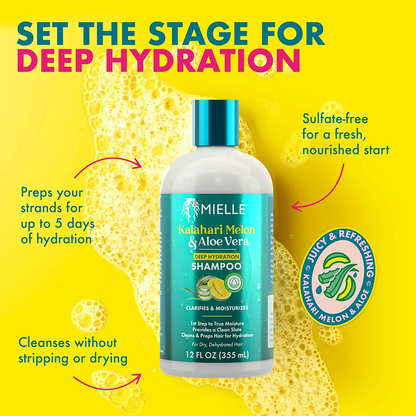 Mielle Kalahari Melon &amp; Aloe Vera Shampoo 355ml