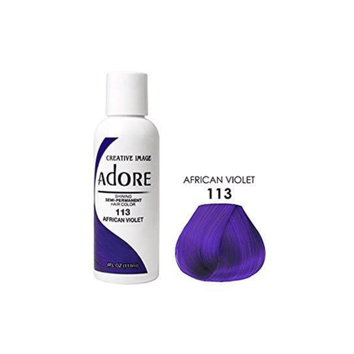 Adore Semi Permanent Hair Color #113 African Violet 118ml - Beauty and Hair Supply
