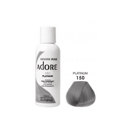 Adore Semi Permanent Hair Color #150 Platinum 118ml - Beauty and Hair Supply