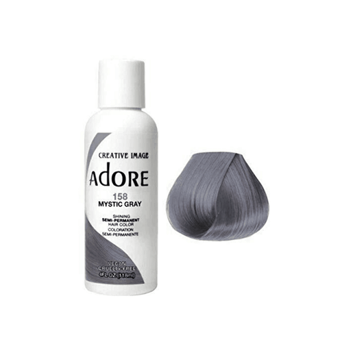 Adore Semi Permanent Hair Color #158 Mystic Gray 118ml - Beauty and Hair Supply