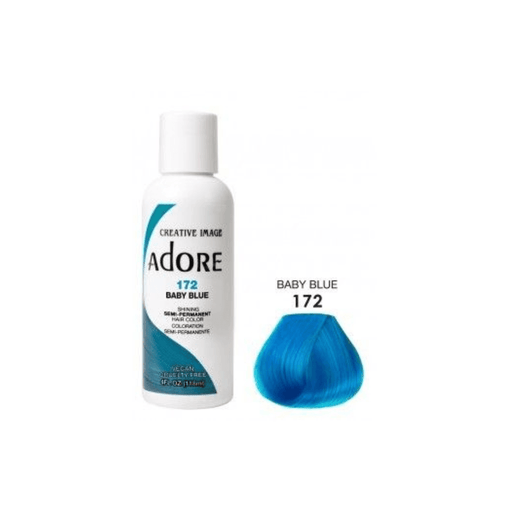 Adore Semi Permanent Hair Color #172 Baby Blue 118ml - Beauty and Hair Supply