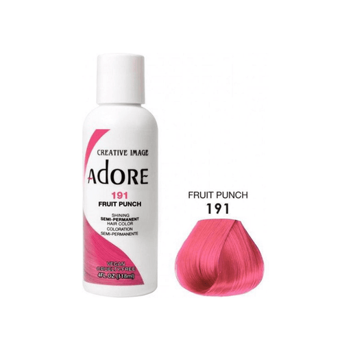 Adore Semi Permanent Hair Color #191 Fruit Punch 118ml - Beauty and Hair Supply