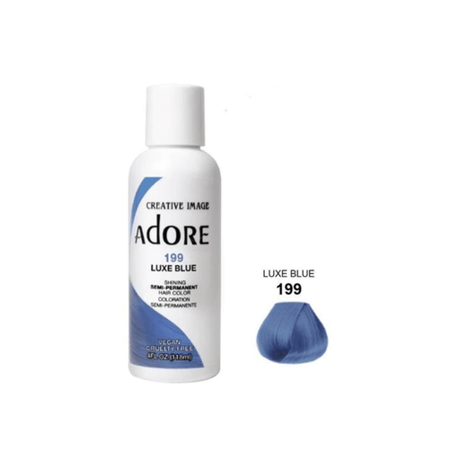 Adore Semi Permanent Hair Color #199 Luxe Blue 118ml - Beauty and Hair Supply