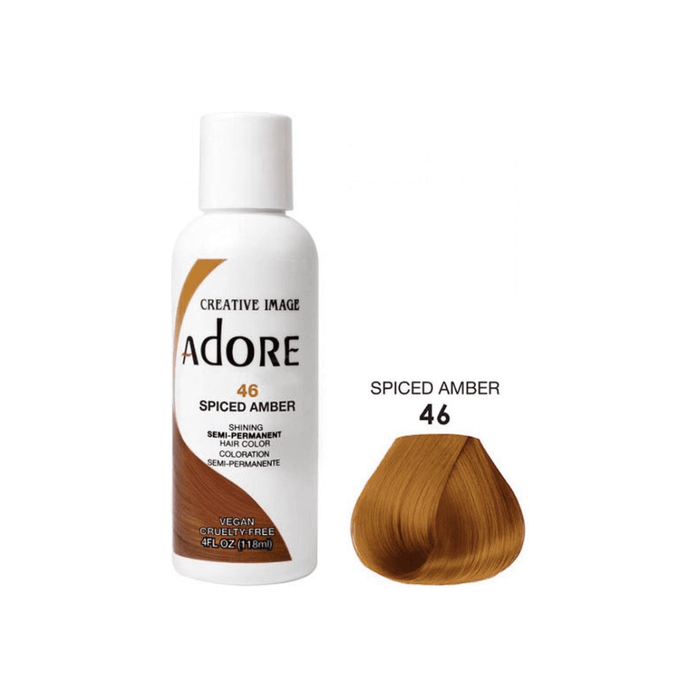 Adore Semi Permanent Hair Color #46-Spiced Amber 118ml - Beauty and Hair Supply
