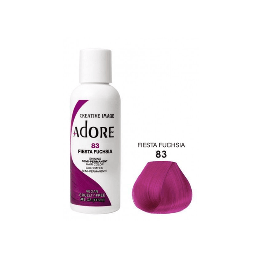 Adore Semi Permanent Hair Color #83 Fiesta Fuchsia 118ml - Beauty and Hair Supply