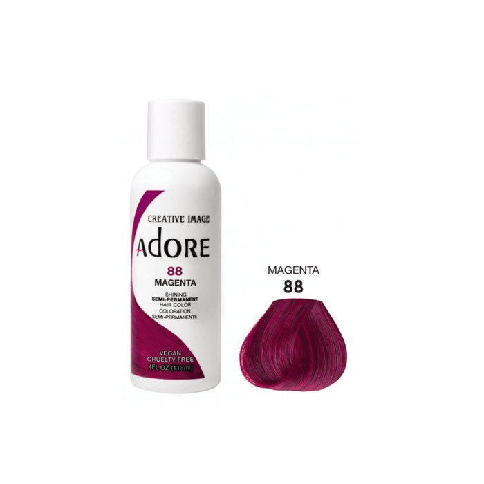 Adore Semi Permanent Hair Color #88 Magenta 118ml - Beauty and Hair Supply