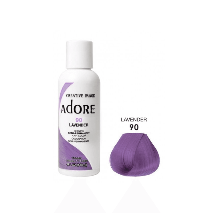 Adore Semi Permanent Hair Color #90 Lavender 118ml - Beauty and Hair Supply