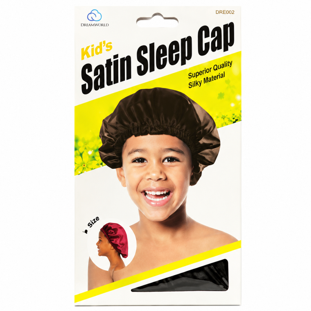 Dream World Kid-Sleep Cap Satin Black