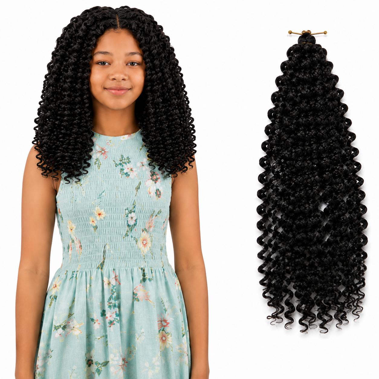 Kuknus Synthetic Baby Water Bulk Braids 14"