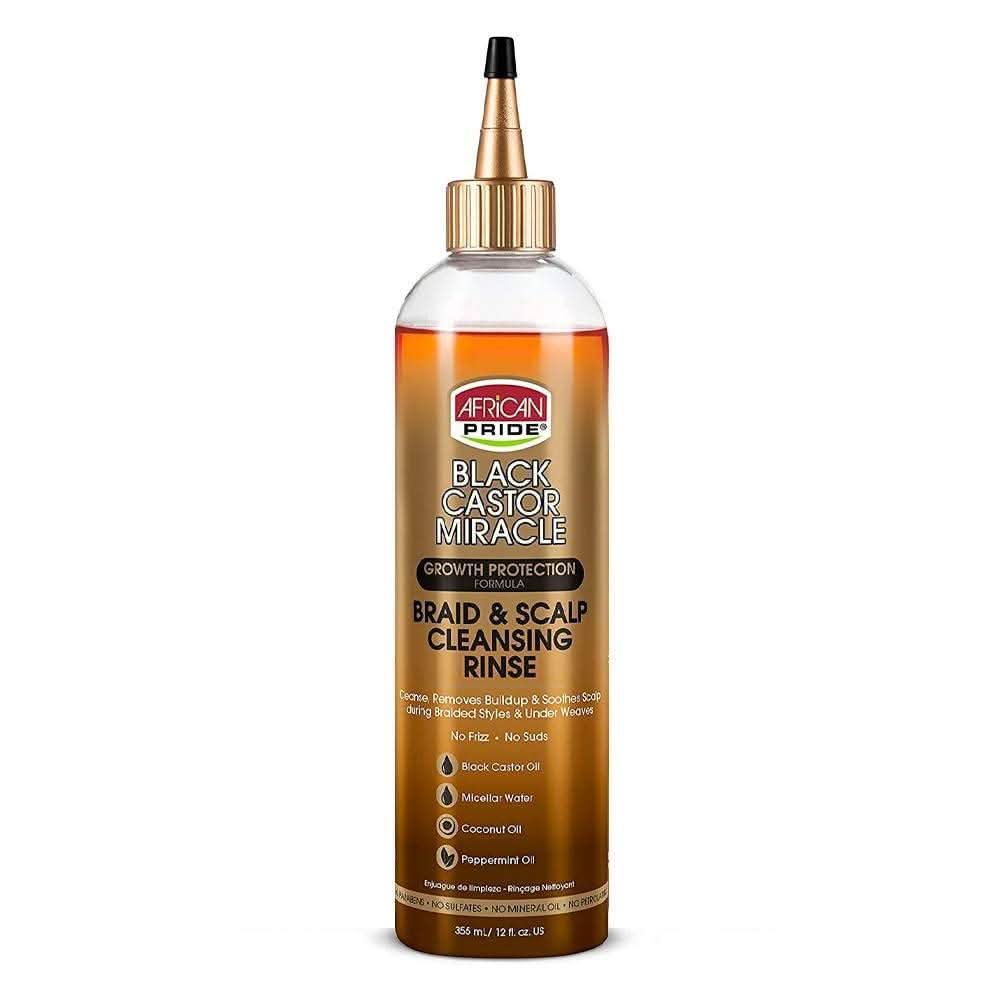 African Pride Black Caster Oil Braid and Scalp Cleansing 355ml-Clarifying Shampoo-Beauty and hair supply