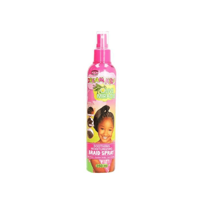 African Pride Dream Kids Olive Miracle Braid Spray 355ml - Beauty and Hair Supply