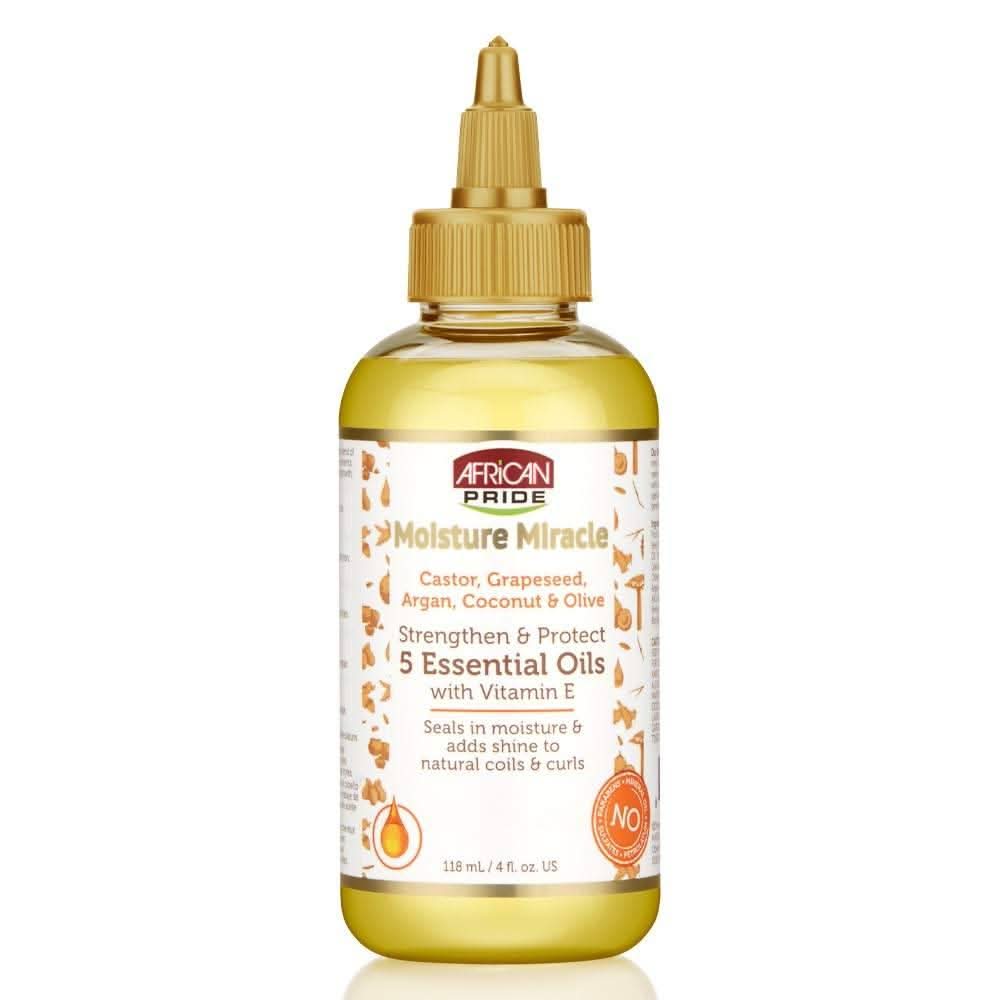 African Pride Moisture Miracle 5 Essential Oils 119ml-Hair Oil-Beauty and hair supply