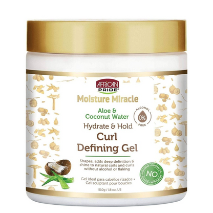African Pride Moisture Miracle Curl Defining Gel 510g-Gel-Beauty and hair supply