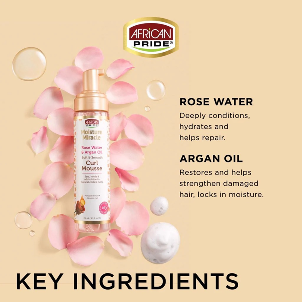 African Pride Moisture Miracle Curl Mousse 251ml-Styling Mousse-Beauty and hair supply