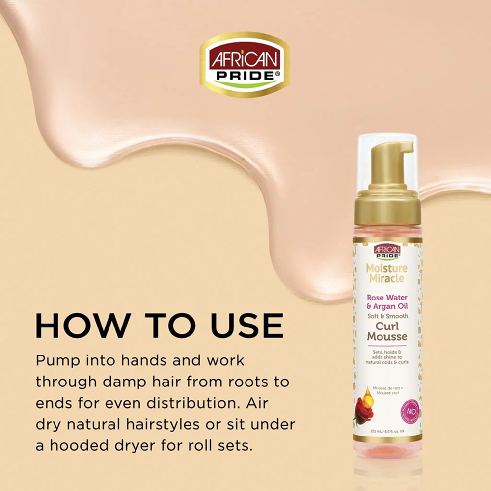 African Pride Moisture Miracle Curl Mousse 251ml-Styling Mousse-Beauty and hair supply