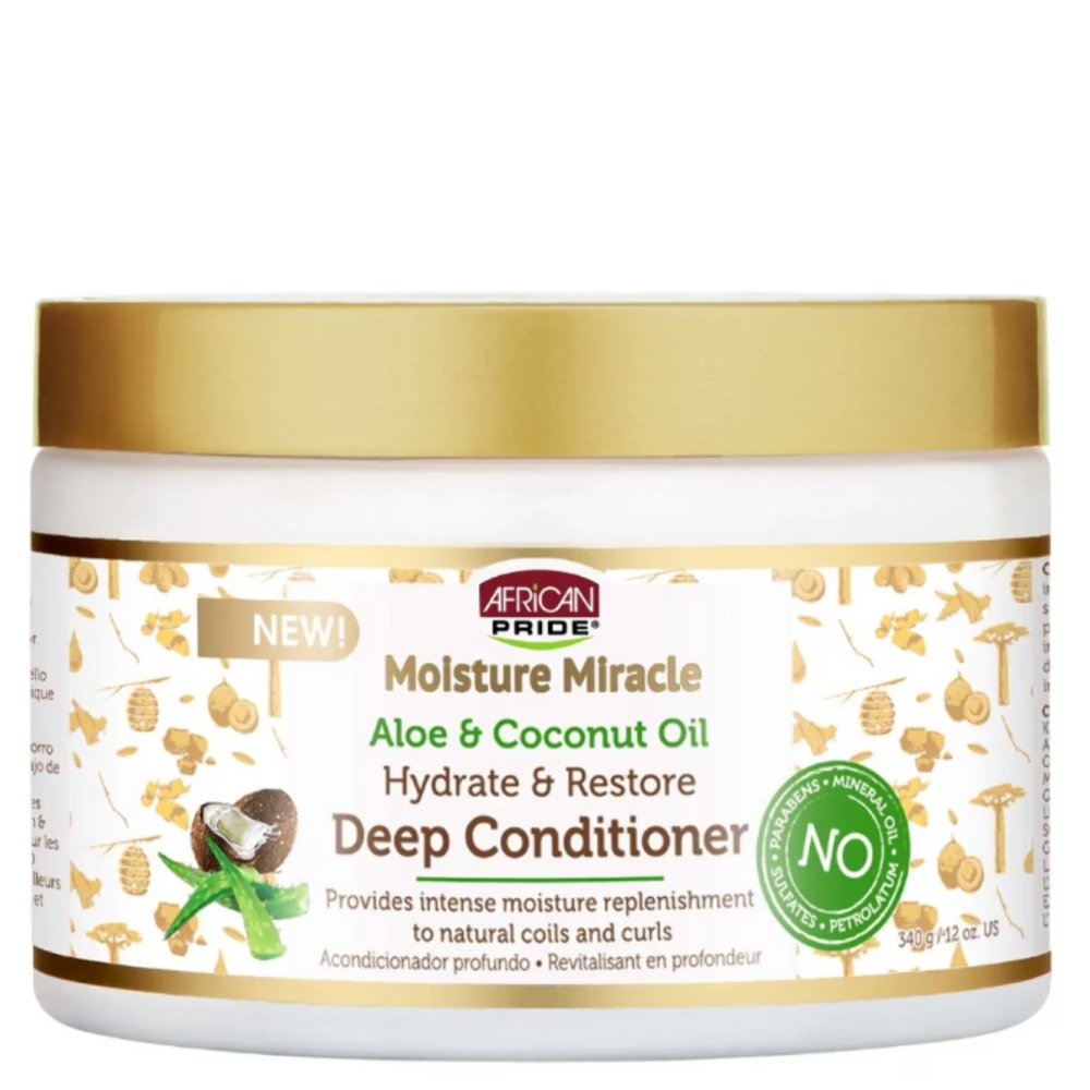 African Pride Moisture Miracle Deep Conditioner 12oz-All-Beauty and hair supply