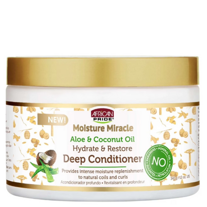 African Pride Moisture Miracle Deep Conditioner 12oz-All-Beauty and hair supply