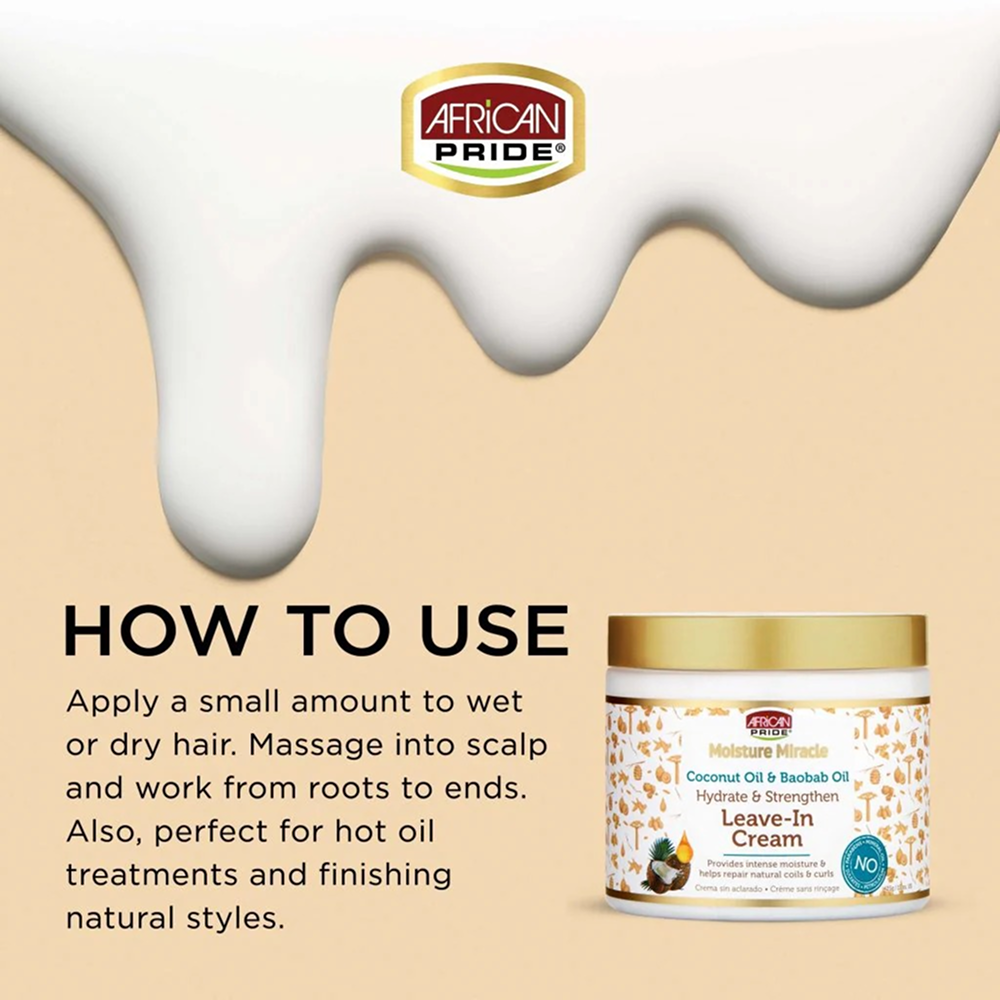 African Pride Moisture Miracle Leave-In Cream 425g-Leave-in Cream-Beauty and hair supply