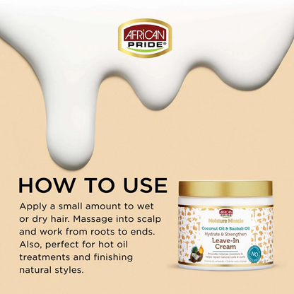 African Pride Moisture Miracle Leave-In Cream 425g-Leave-in Cream-Beauty and hair supply