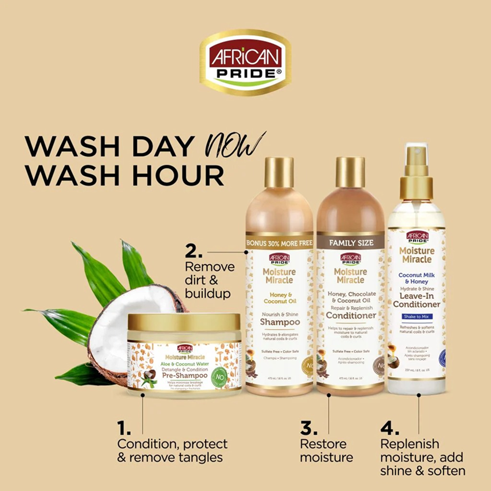 African Pride Moisture Miracle Pre-Shampoo 340g-Pre-Shampoo-Beauty and hair supply