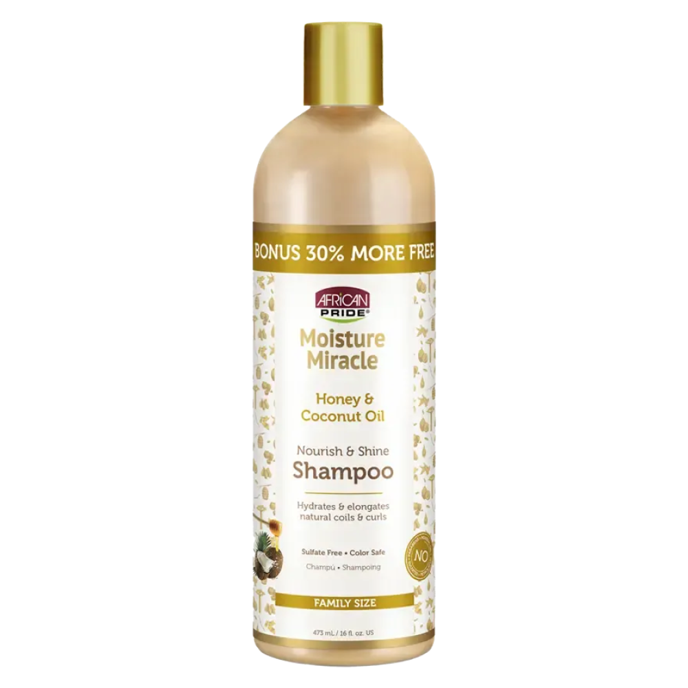 African Pride Moisture Miracle Shampoo 473ml-Moisturizing Shampoo-Beauty and hair supply