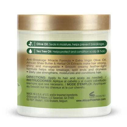 African Pride Olive Miracle Anti-Breakage Cream 5.3oz-Hair Cream-Beauty and hair supply