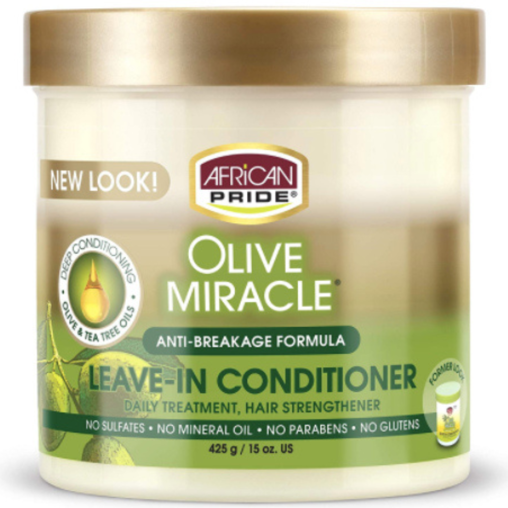 African Pride Olive Miracle Leave-In Conditioner Cream 425g-Leave In Conditioner-Beauty and hair supply