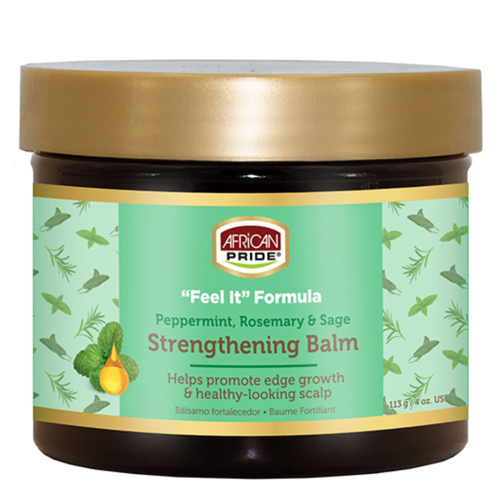 African Pride Peppermint &amp; Rosemary Strengthening Balm 113g-Herbal Hair Treatment-Beauty and hair supply