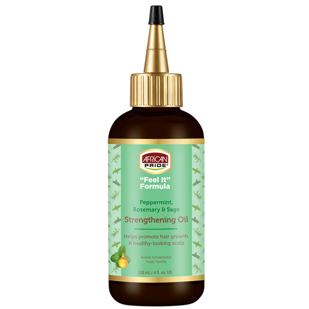 African Pride Peppermint &amp; Rosemary Strengthening Oil 118ml-Hair Oil-Beauty and hair supply