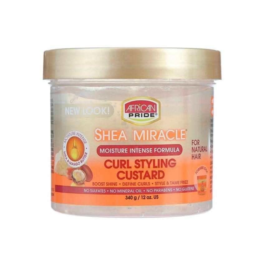 African Pride Shea Miracle Curl Styling Custard 340g-Gel-Beauty and hair supply