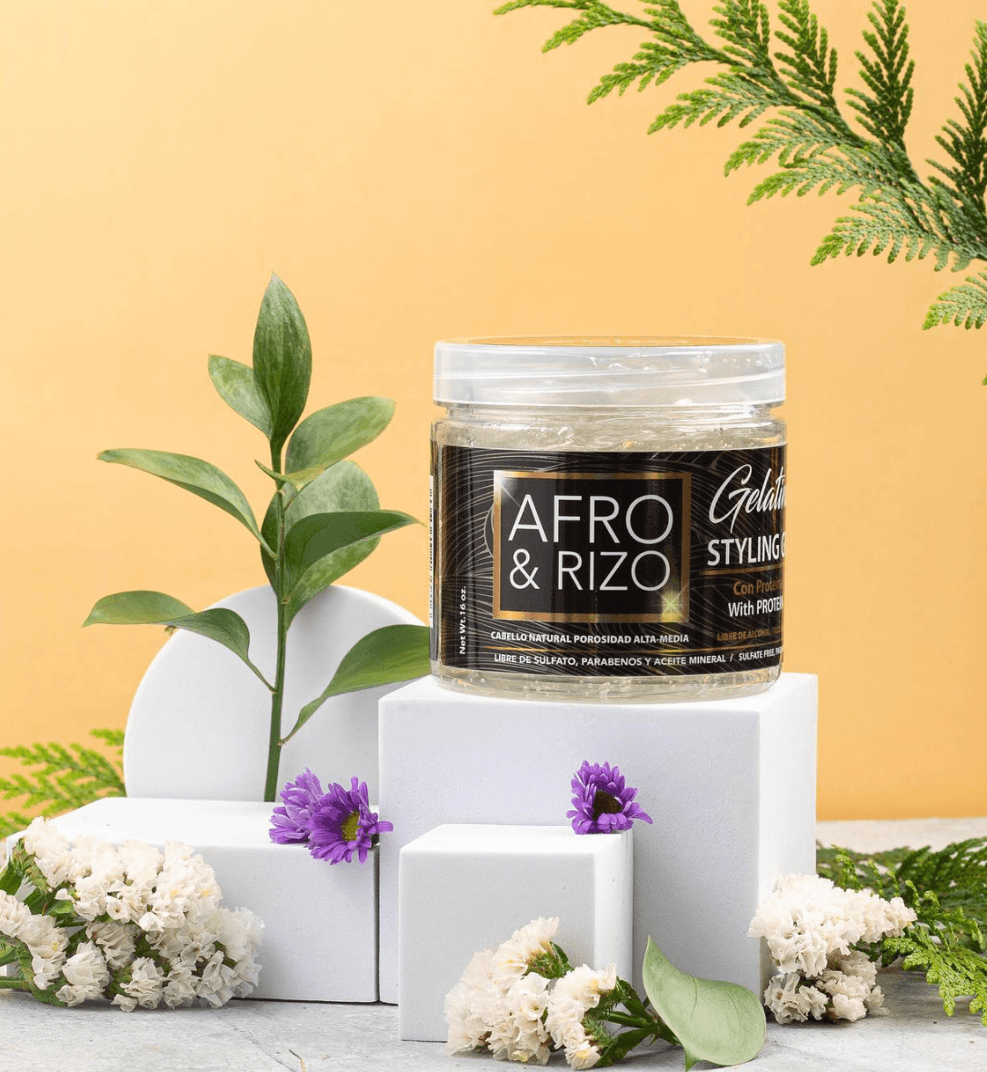 Afro &amp; Rizo Protein Jelly 16oz-Gel-Beauty and hair supply