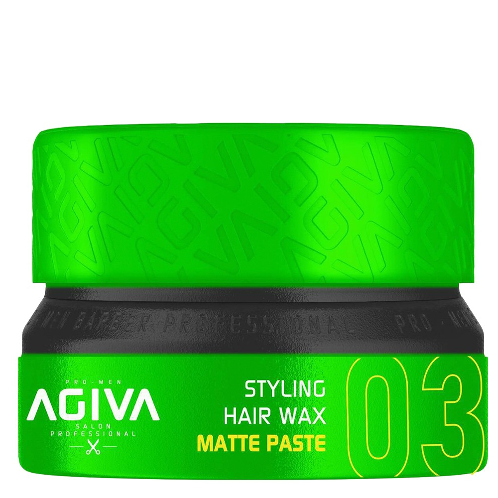 Agiva Styling Hair Wax Matte Paste Green 175ml-All-Beauty and hair supply