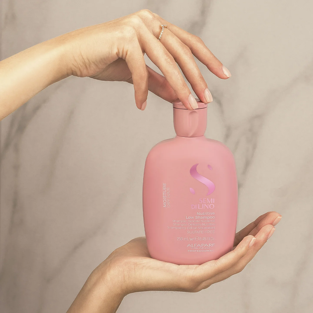 Alfaparf Semi Di Lino Moisture Nutritive Low Shampoo 250ml-Moisturising Shampoo-Beauty and hair supply