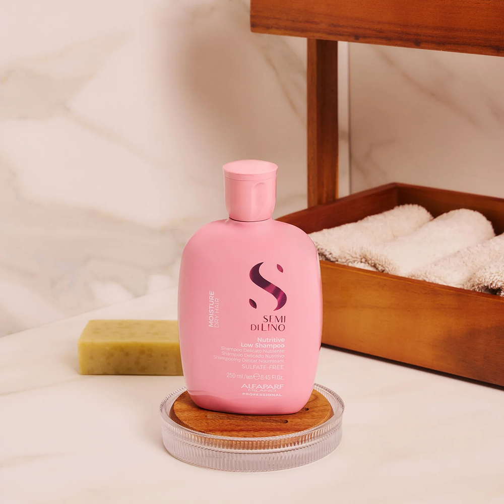 Alfaparf Semi Di Lino Moisture Nutritive Low Shampoo 250ml-Moisturising Shampoo-Beauty and hair supply