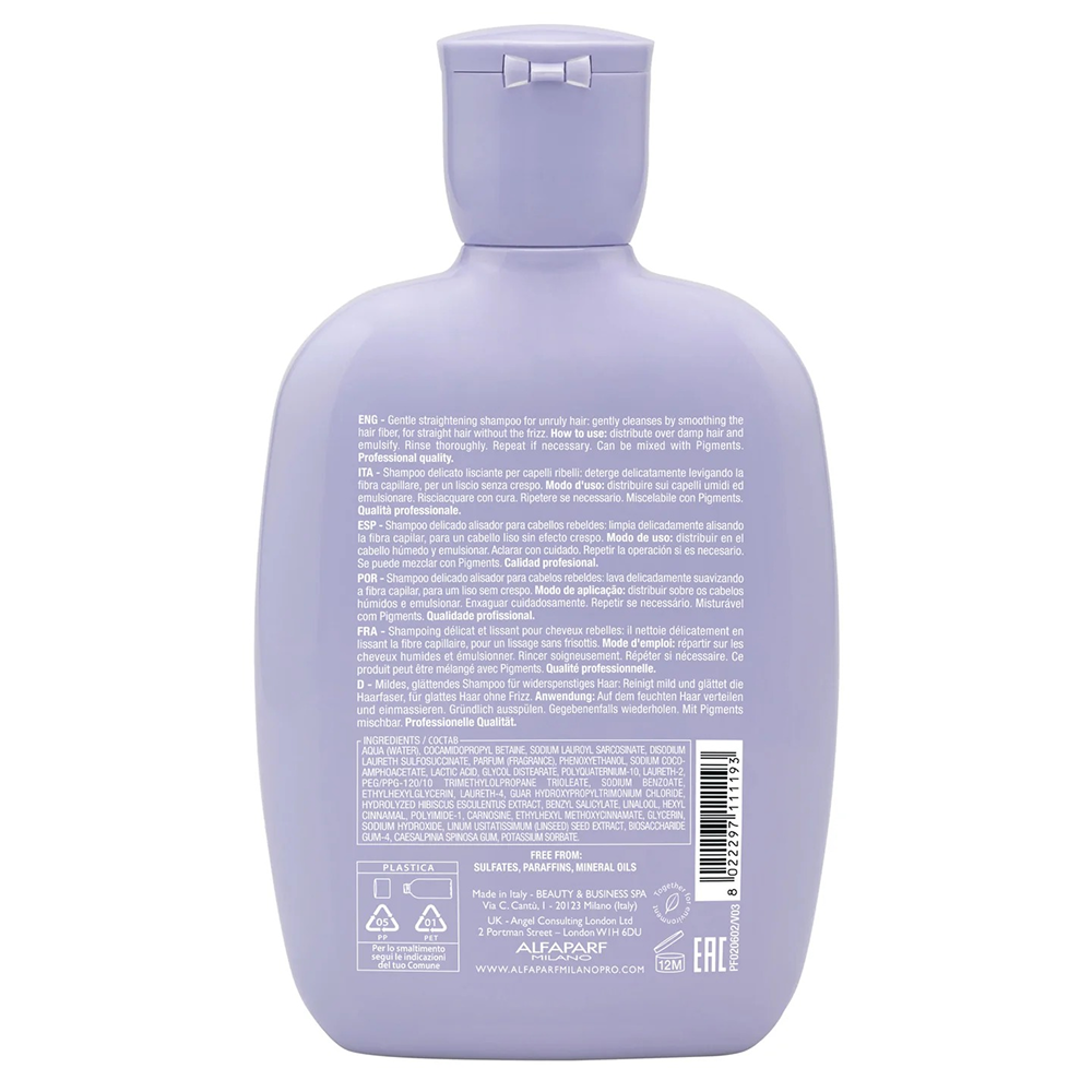 Alfaparf Semi Di Lino Smoothing Low Shampoo 250ml-Gentle Shampoo-Beauty and hair supply