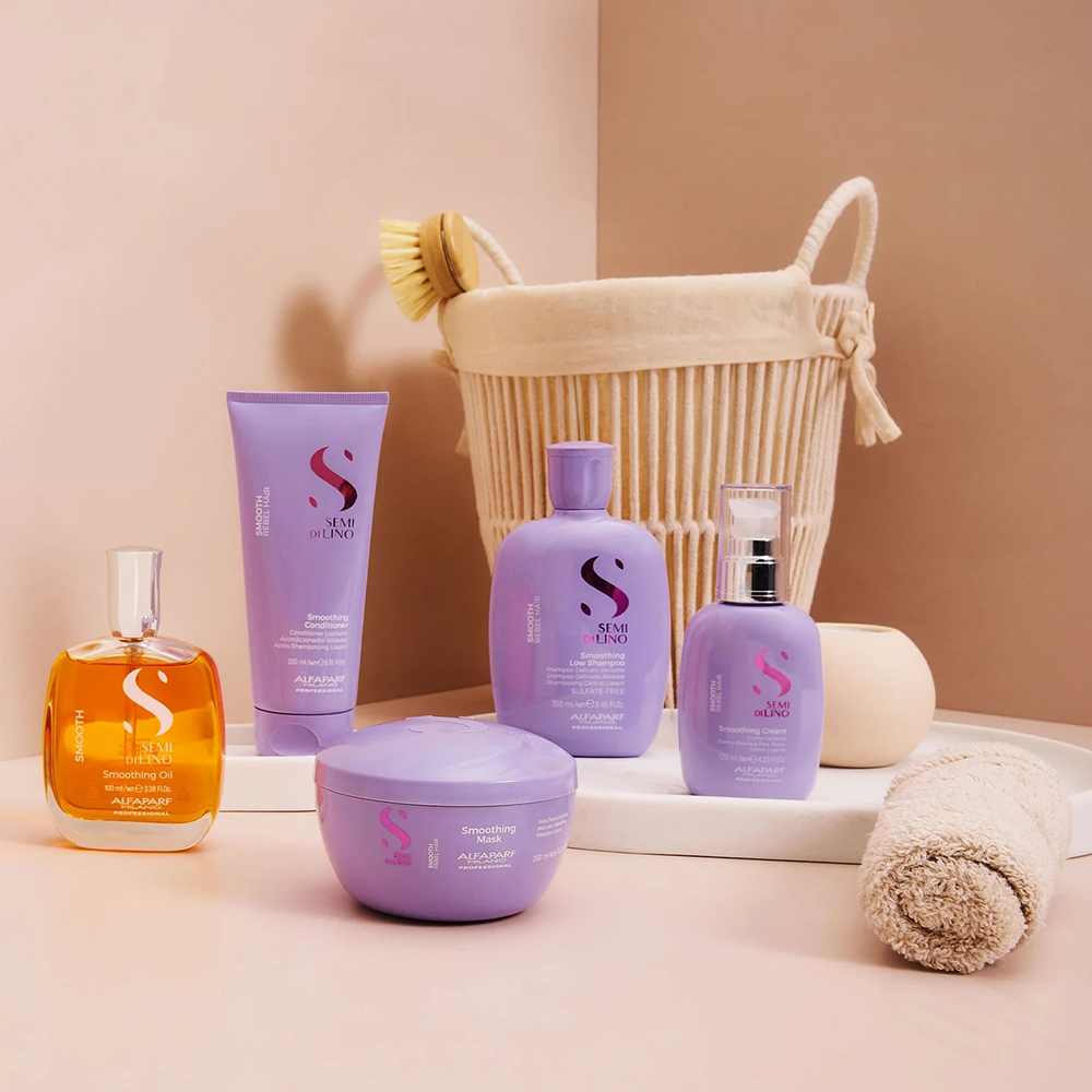 Alfaparf Semi Di Lino Smoothing Low Shampoo 250ml-Gentle Shampoo-Beauty and hair supply
