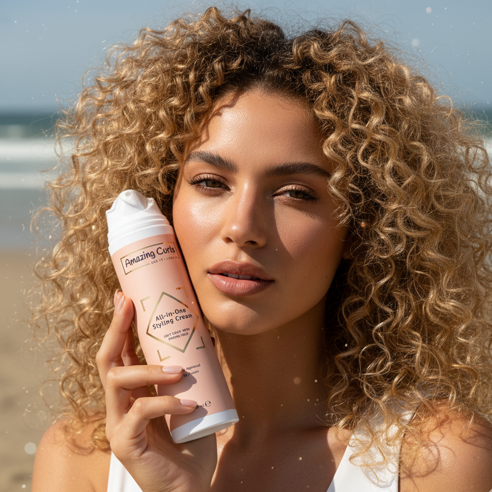 Amazing Curls All-in-One Styling Cream 200ml-Styling Cream-Beauty and hair supply