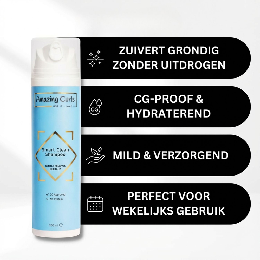 Amazing Curls Smart Clean Shampoo 200ml-Gentle Shampoo-Beauty and hair supply