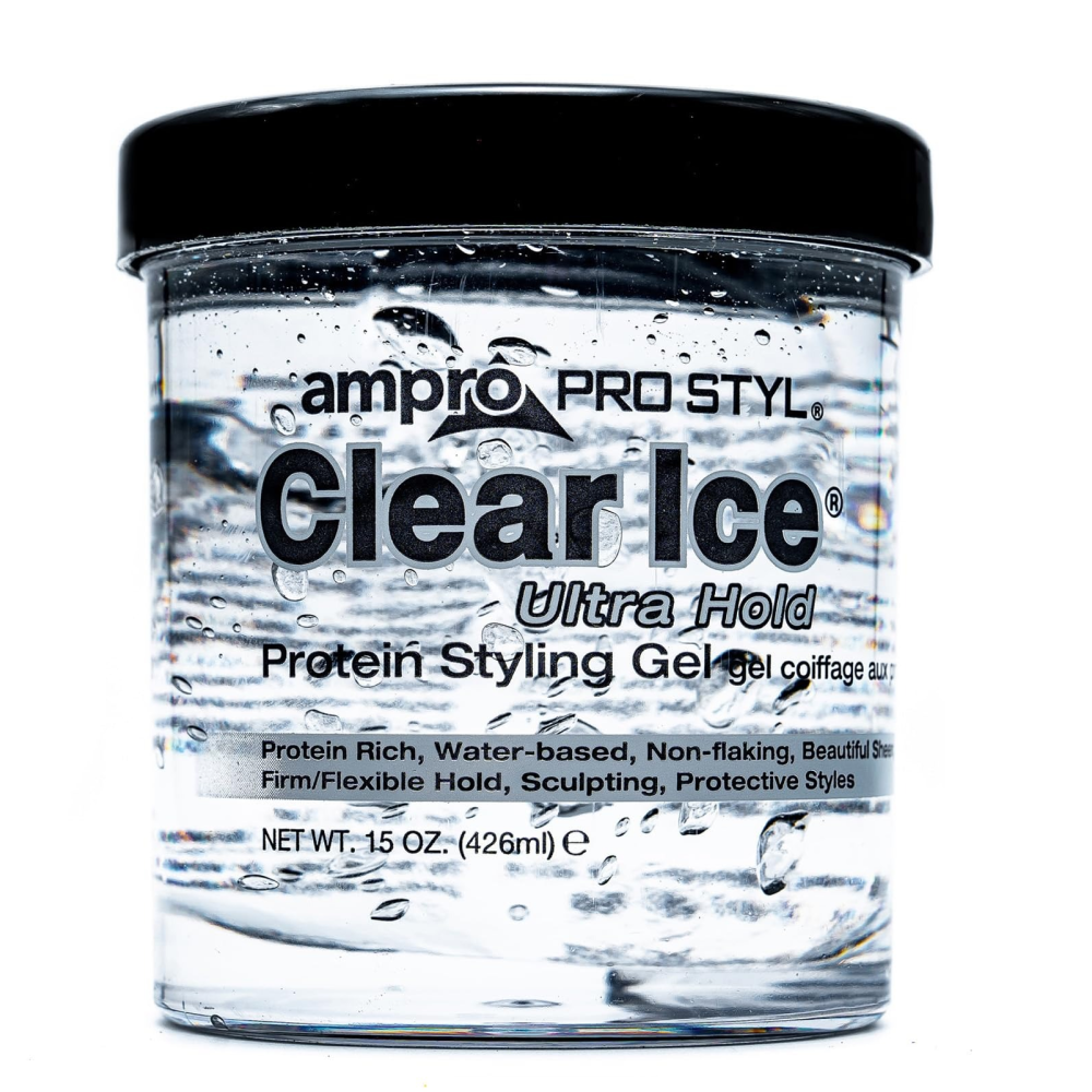 Ampro Clear Ice Styling Gel 15oz-All-Beauty and hair supply