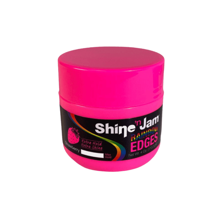 Ampro Shine’n Jam Rainbow Edges Strawberry 113.5g - Beauty and Hair Supply