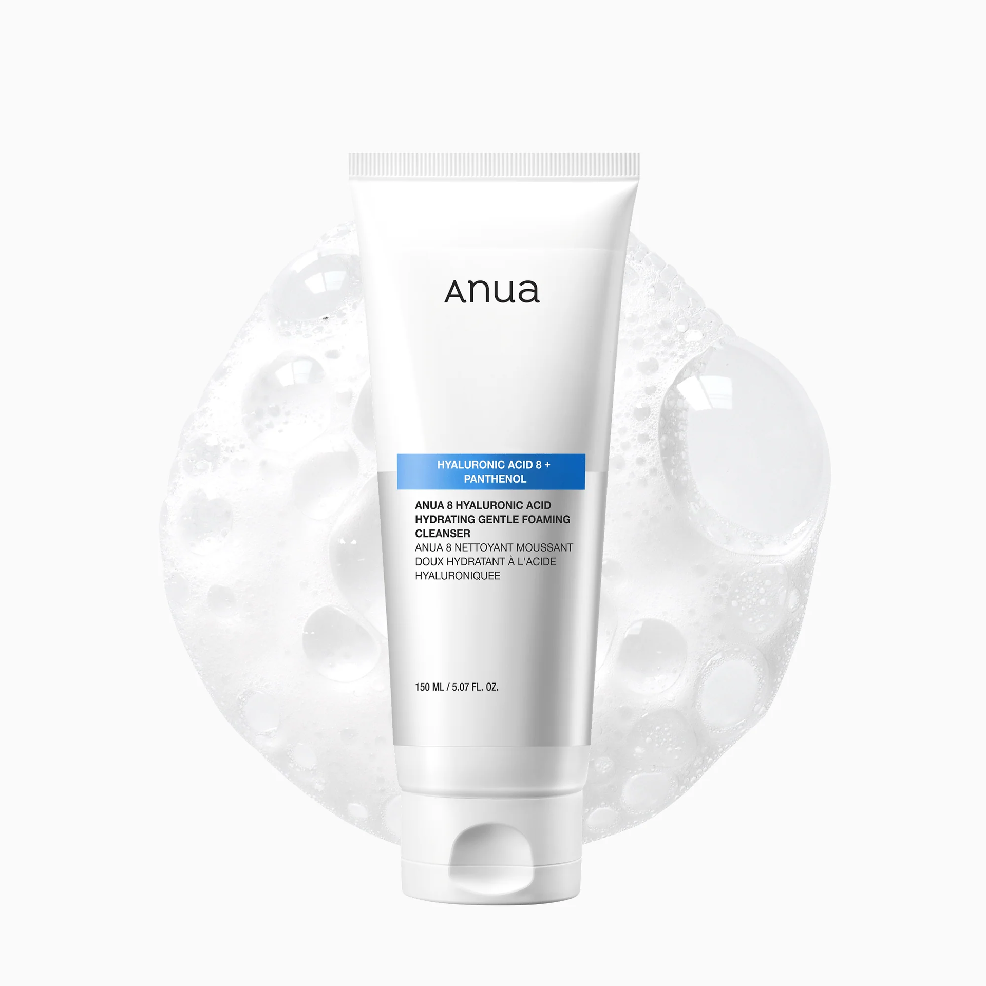 Anua 8 Hyaluronic Acid Hydrating Gentle Foaming Cleanser 150ml-Foam Cleanser-Beauty and hair supply