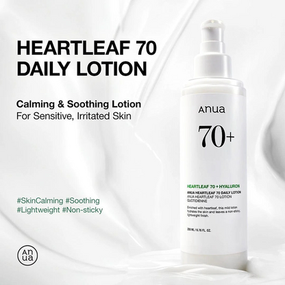 Anua Heartleaf 70% Daily Lotion 200ml-Body Lotion-Beauty and hair supply