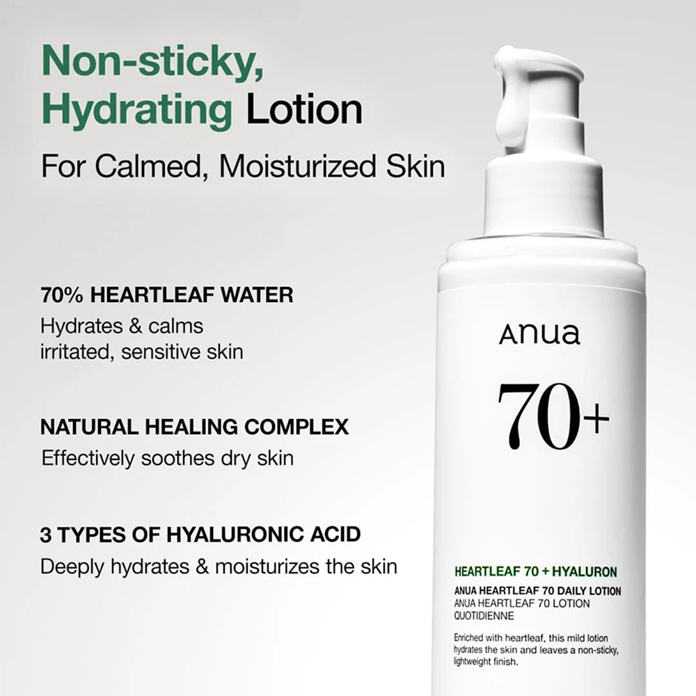 Anua Heartleaf 70% Daily Lotion 200ml-Body Lotion-Beauty and hair supply
