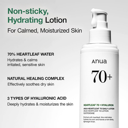 Anua Heartleaf 70% Daily Lotion 200ml-Body Lotion-Beauty and hair supply