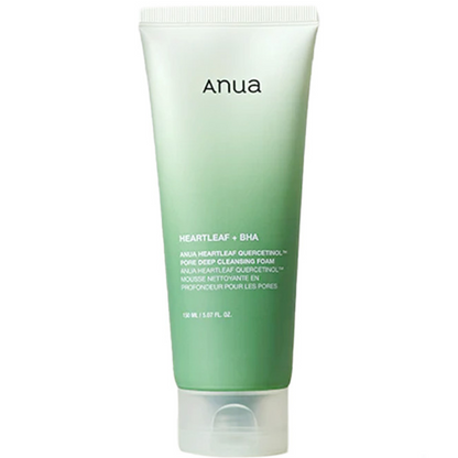 Anua Heartleaf Quercetinol Pore Deep Cleansing Foam 150ml-Face Wash-Beauty and hair supply