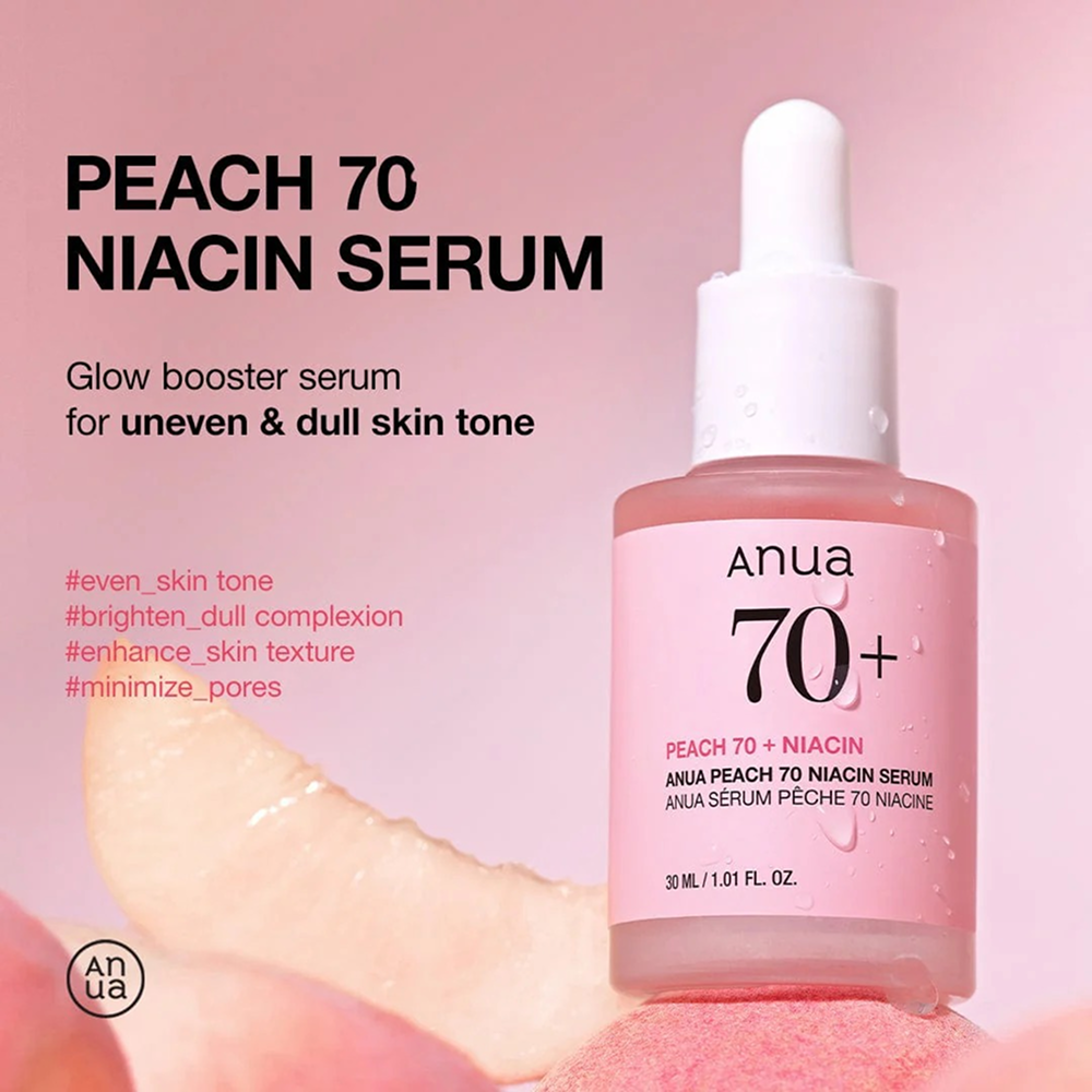 Anua Peach 70% Niacinamide Serum 30ml-Niacinamide Serum-Beauty and hair supply