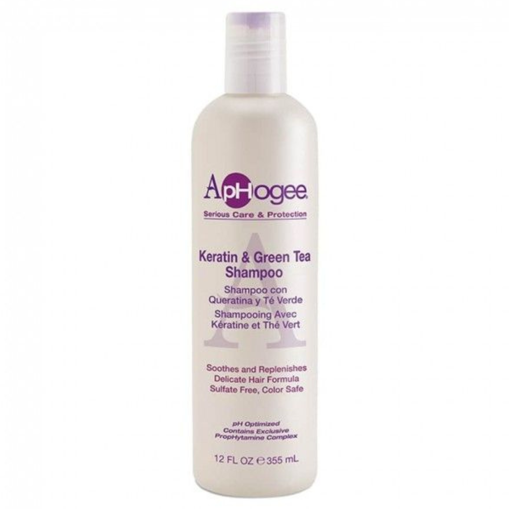 ApHogee Keratin &amp; Green Tea Shampoo 355ml-Gentle Shampoo-Beauty and hair supply