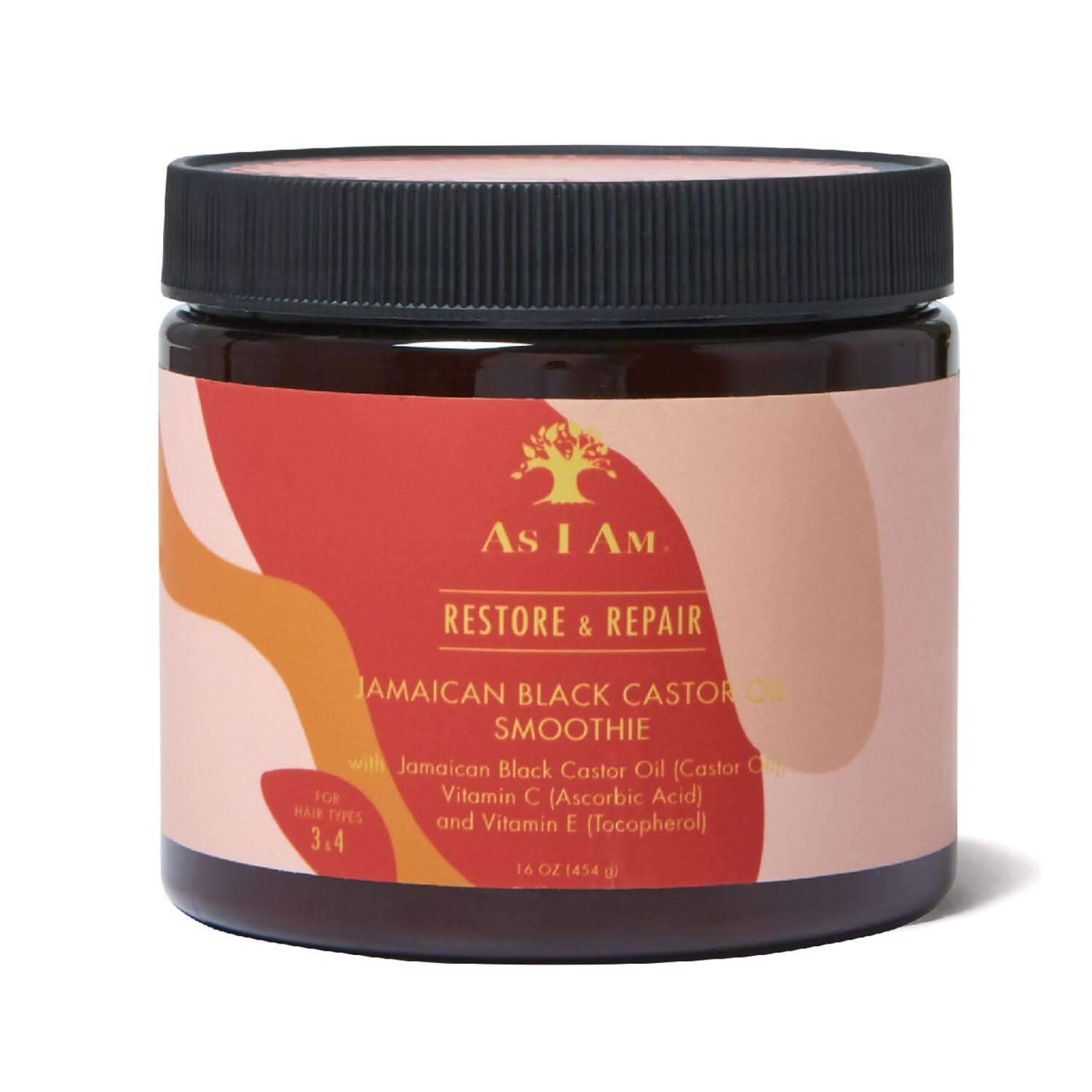 As I Am Jamaican Black Caster Oil Smoothie 454g-Twist &amp; Braid Cream-Beauty and hair supply